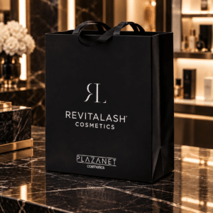 Czarna elegancka torba kosmetyczna – RevitaLash Cosmetics